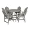 Highwood Usa Hamilton 5pc Round Counter Height Outdoor Patio Furniture Dining Set AD-CNA48-HGR - alternate 1